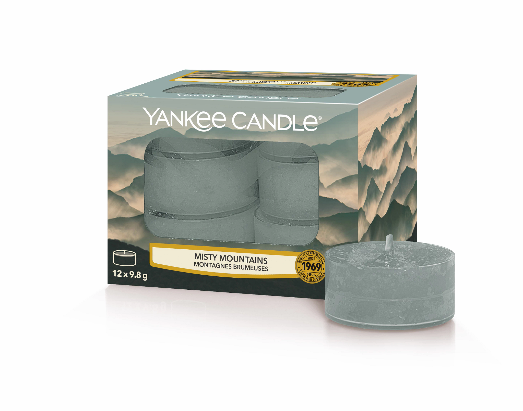 Yankee Candle - Candela Tea Light Misty Mountains – Home and Glam