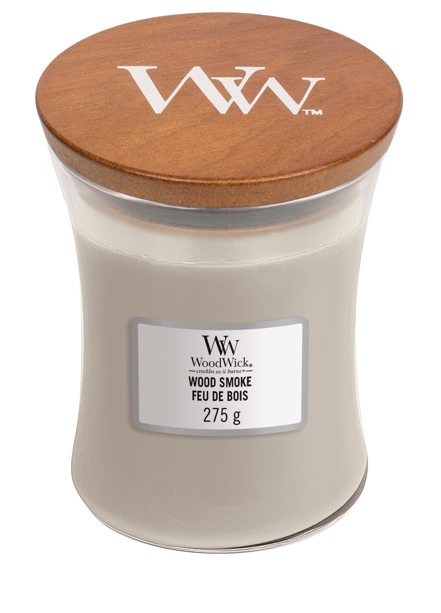 Yankee Candle WoodWick Candela Profumata Media Fragranza Wood Smoke Con  Stoppino Legno