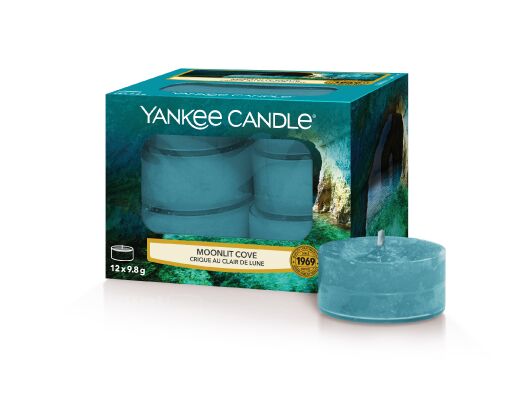 YANKEE CANDLE CANDELA IN GIRA PICCOLA ORIGINAL MOONLIT COVE