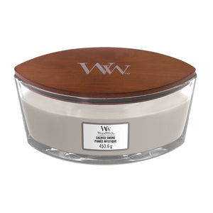 Woodwick - Candela Ellipse Sacred Smoke - Home and Glam