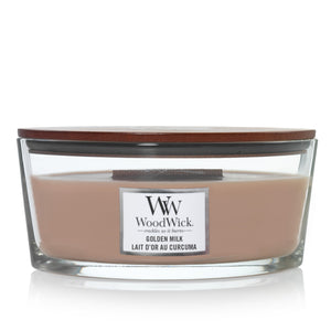 Woodwick - Candela Ellipse Golden Milk - Home and Glam