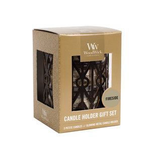 Woodwick - Confezione Regalo Candele Petite Geometric - Fireside