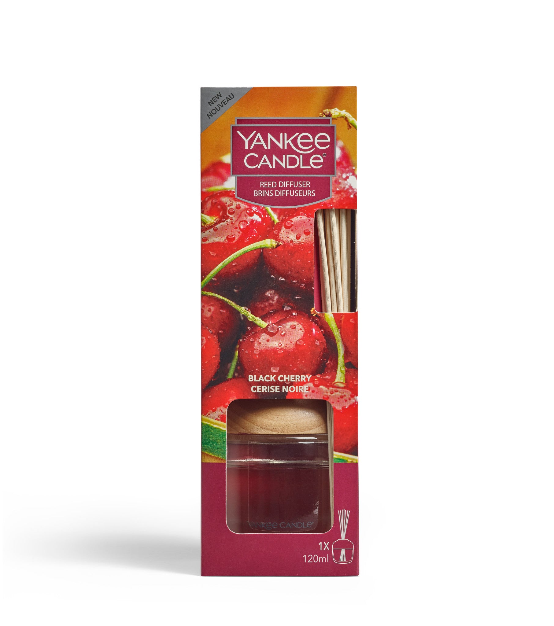 Yankee Candle Kit base Diffusore di fragranza ad ultrasuoni, Olio  all'aroma Black Cherry, LED che cambia colore, Timer per spegnimento  automatico, Funzionamento silenzioso