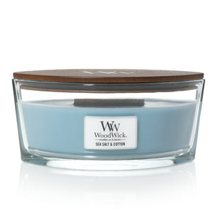 Woodwick - Candela Ellipse Sea Salt & Cotton