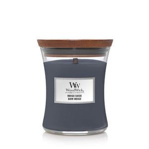 Woodwick - Candela Media Indigo Suede